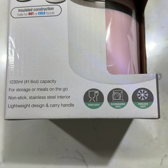 Kitchen Details 3 Tier Pink Insulated Lunch Box - Picture 4 of 5